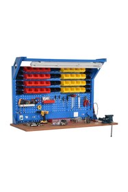 Resim starçelik Atölye Çalışma Tezgahı İçin Takım Asma Panosu (1430x195x914 mm) 