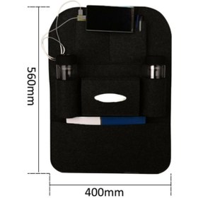 Resim ZEYZEN Otomobil Koltuk Arkası Düzenleyici Aksesuar Araç Içi Bebek Çocuk Ayak Koruyucu Eşya Organizer Çanta 