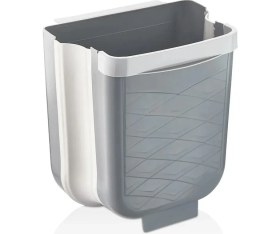 Resim Heredot Akordiyon Katlanabilir Askılı Banyo ve Mutfak Tezgahüstü Çöp Kovası 