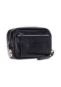 Resim Bloominbag Bloomclutch Forge Obsidian Black Luxe Hakiki Deri Unisex Clutch Siyah 