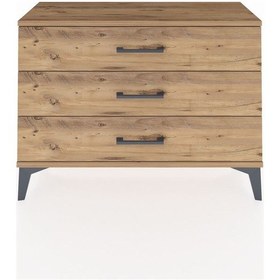 Resim Arges Şifonyer 3 Çekmeceli 88x30x64 Çam-çam Çam 