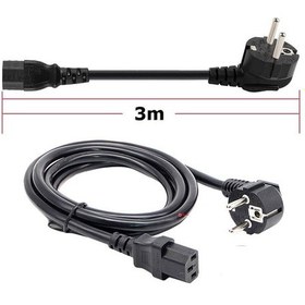 Resim Bilgisayar Pc Kasa Monitör Için Power Güç Kablosu 3 Metre 