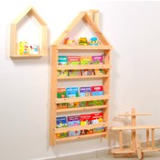 Resim Markaawm Çocuk Odası Eğitici Montessori Kitaplık Mobilya Raf Duvar Rafı 4 