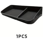 Resim Chuangyinshop 1 Adet Dayanıklı Pvc Araç Torpido Gözü Saklama Tepsisi - Çok Bölmeli Organizatör Black 