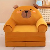 Resim Katlanabilir Kanepe Sandalye | Polyester, Hafızalı Köpük, Makinede Yıkanabilir, Ev Kullanımı için Yer Tasarrufu Sağlar 