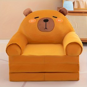 Resim Katlanabilir Kanepe Sandalye | Polyester, Hafızalı Köpük, Makinede Yıkanabilir, Ev Kullanımı için Yer Tasarrufu Sağlar 