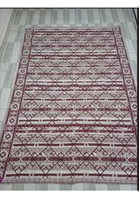 Resim Savan Dokuma Halı Örtüsü 4m² 170 240cm Kale Bordo1 Bordo 