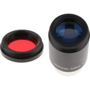 Resim Plossl Teleskop Mercek 32MM PL32 Lens 52 Derece ve Ay Gezegen Filtresi Kırmızı 