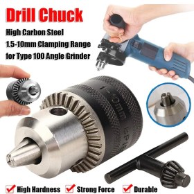 Resim Pandoraplanet Dası 10MM Açı Öğütücü Chuck Elektrikli Matkap Chuck Tutucu Elektrikli Matkap Dönüştürme Adaptörü Tip 100 Açı Öğütücü (Yurt Dışından) 