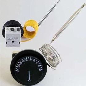 Resim İnox Rezistans Tecasa Gazlı Termostat 40-120 Derece Adet 