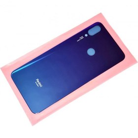 Resim Redmi Note 7 Arka Pil Batarya Kapağı (Cam) Mavi 