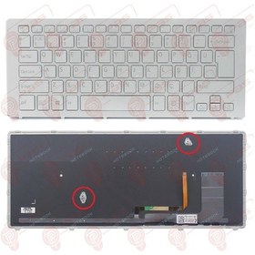 Resim Sony Uyumlu Vaio Svf15N1B4E, Svf15N1B4R Klavye Tuş Takımı Türkçe Gri Işı 