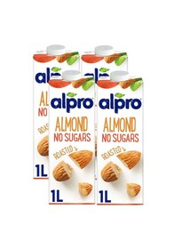 Resim Alpro Şekersiz Badem Sütü 4 x 1 L 