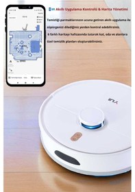 Resim Yui RS16 Akıllı Robot Vacuum & Mop Süpürge 