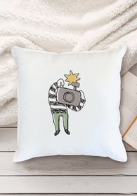 Resim Yaprak Hediyelik Gazeteciler ve Basın Bayramı Tasarımlı Yastık 