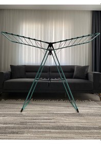 Resim Turkuaz Renkli Kanatlı Kurutmalık Elbise Çamaşır Kurutmalığı Kalı 