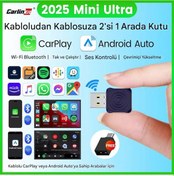 Resim Carlinkit Mini Ultra 5.0 Kablosuz Carplay & Android Auto Adaptörü 