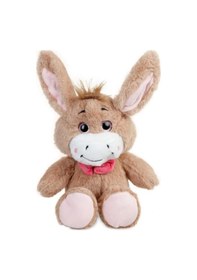 Resim Sevimli Peluş Eşek Uyku Arkadaşım 35 Cm Kahverengi 