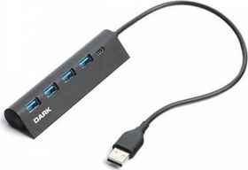 Resim DK-AC-USB346 USB Type-A to 1xUSB-C Charge 4 Port USB2.0 HUB 