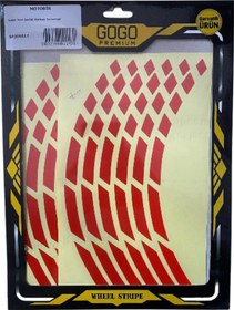 Resim Gogo Jant Şeridi Kırmızı Universal 