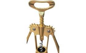 Resim Çelik Tirbuşon Gold Rengi Şık Tasarım 