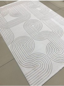 Resim Padişah Halı Essence 72495 957 Serisi Akrilik Salon Oturma Yatak Odası Halısı Krem - Bej - Gri 