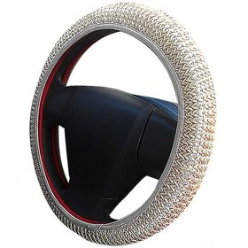 Resim Wezone Kışlık Soğuk İpek Araba Direksiyon Kılıfı, Nemlendirici, Konforlu, Kayma Engellici, 38cm Çapında, Evrensel Uyumlu Diğer 