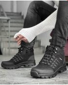 Resim Altın Adım Unisex Siyah X6 Suya Soğuğa Dayanıklı Kışlık Trekking Uzun Bot 