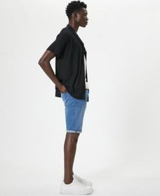 Resim Shorts-orta İndigo 