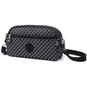 Resim Smart Bags Minik Boy Su Geçirmez Krınkıl Kumaş Telefon Ve Postacı Çantası Siyah/beyaz Siyah - Beyaz 