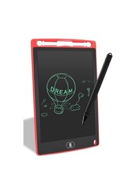 Resim Writing Tablet Lcd 8.5inç Dijital Kalemli Çizim Yazı Tahtası Grafik Not Yazma Eğitim Tableti-krmz 