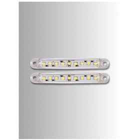 Resim Motosiklet Otomobil 9 Ledli Beyaz Parmak Led Dekor Ve Farkındalık Ledi 2 Adet 