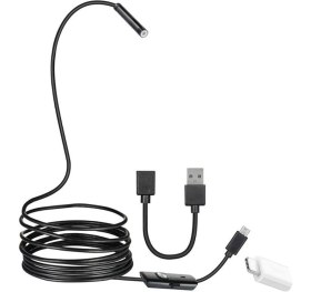 Resim Powermaster 3in1 Micro Usb+Type C+Pc Işıklı 5metre Yılan Kamera 