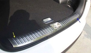 Resim Kia Sportage 2016-2019 Bagaj Eşik Koruması Krom 