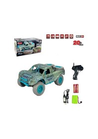 Resim Şarjlı Uzaktan Kumandalı Araba 4x4 Yüksek Hızlı Drift Ve Arazi Aracı 2.4ghz 1:20 Yedek Lastikli Gri 