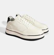 Resim Desa Erkek Beyaz Bağcıklı Deri Spor Ayakkabı 