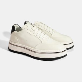 Resim Desa Erkek Beyaz Bağcıklı Deri Spor Ayakkabı 