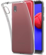 Resim Happycase Samsung Galaxy A01 Core Kılıf Lüx Şeffaf Silikon 