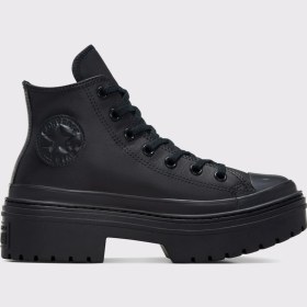 Resim Converse Chuck Taylor All Star Lugged Heel Kadın Siyah Deri Platform Bot.001 
