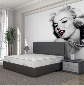 Resim Pony Yatak Iyon Sandıklı Baza Başlık Set 