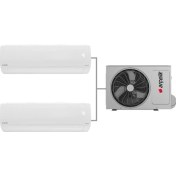 Resim Arçelik A++ 9000 Btu + 18000 Btu Iç Ünite 18000 Btu Dış Ünite(1 Adet Dış Ünite = 2 Adet Iç Ünite) 1+2 Multi Inverter Klima 