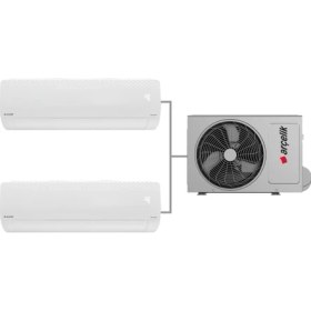 Resim Arçelik A++ 9000 Btu + 18000 Btu Iç Ünite 18000 Btu Dış Ünite(1 Adet Dış Ünite = 2 Adet Iç Ünite) 1+2 Multi Inverter Klima 