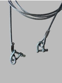 Resim 2 Ton Oto Araba Araç Çekme Halatı 3.5 Metre 6mm Çelik Halat 2 Ton Çeki Halatı Yerli El Yapımı 
