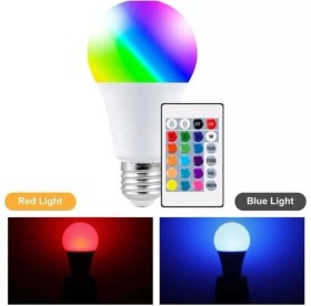 Resim Kumandalı, 20 Farklı Işık Renkli, Çakar Mod Özellikli Akıllı LED Ampul, Çok Kaliteli Rgb E-27 Ampul 