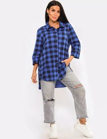 Resim Royal Textıl Büyük Beden Tunik 47733325 Mavi 