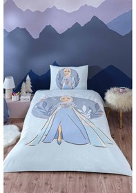 Resim Özdilek Frozen Ice Queen Tek Kişilik Disney Lisanslı Lastikli Çocuk Nevresim Takımı Mor 