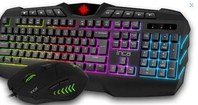 Resim İkg-313 Ruthless Rainbow Efect Gaming Set Kablolu Klavye Mouse Set Inca