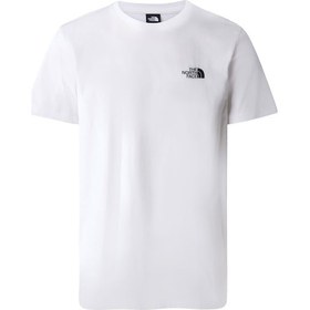 Resim The North Face M S/s Sımple Dome Tee Erkek T-shirt Nf0a87ngfn41 Beyaz 