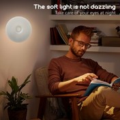 Resim 1 adet Akıllı Gece Lambası, Sıcak ve Soğuk Beyaz LED Dolap Lambası, USB Şarj Edilebilir, Yatak Odaları, Merdivenler, Dolaplar ve Gardıroplar için Uygun, Maksimum Voltaj 36V, Lityum Polimer Pil 