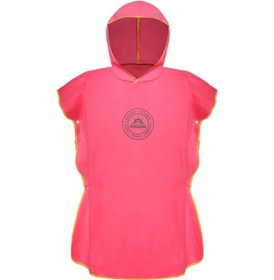 Resim Springsun Çocuklar İçin Hızlı Kuruyan Kapüşonlu Plaj Havlusu - Yüzme Havuzu Ve Deniz İçin Gül Kırmızısı 